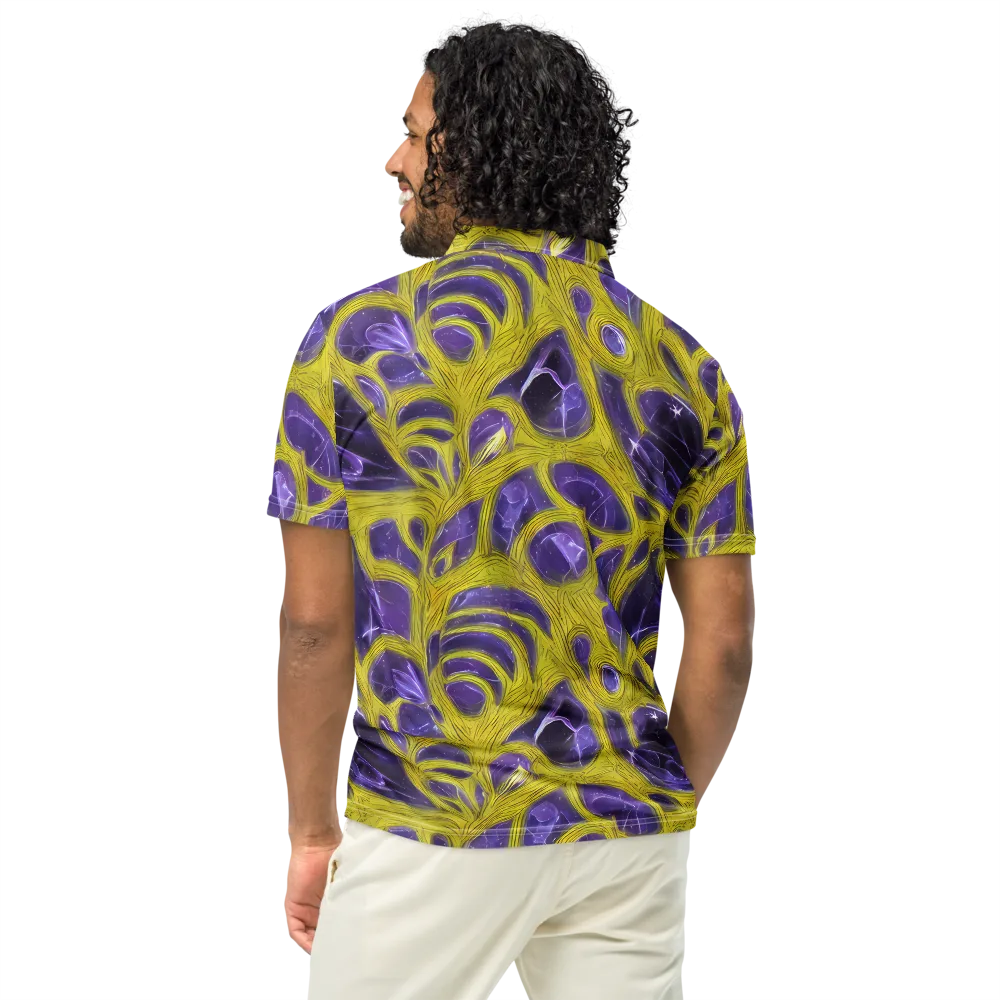 Violet Nerve on Men's Slim Fit Polo Shirt — Back