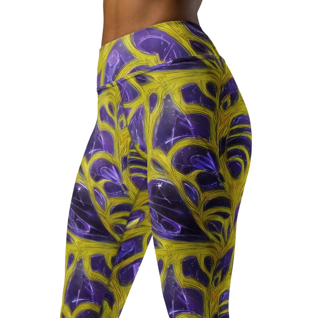 Violet Nerve on Yoga Leggings — Left Front