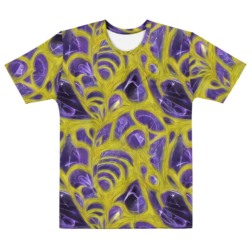 Violet Nerve on Men's Cotton Crew Neck T-Shirt — Front