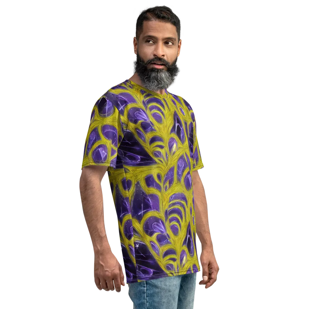 Violet Nerve on Men's Crew Neck T-Shirt — Right