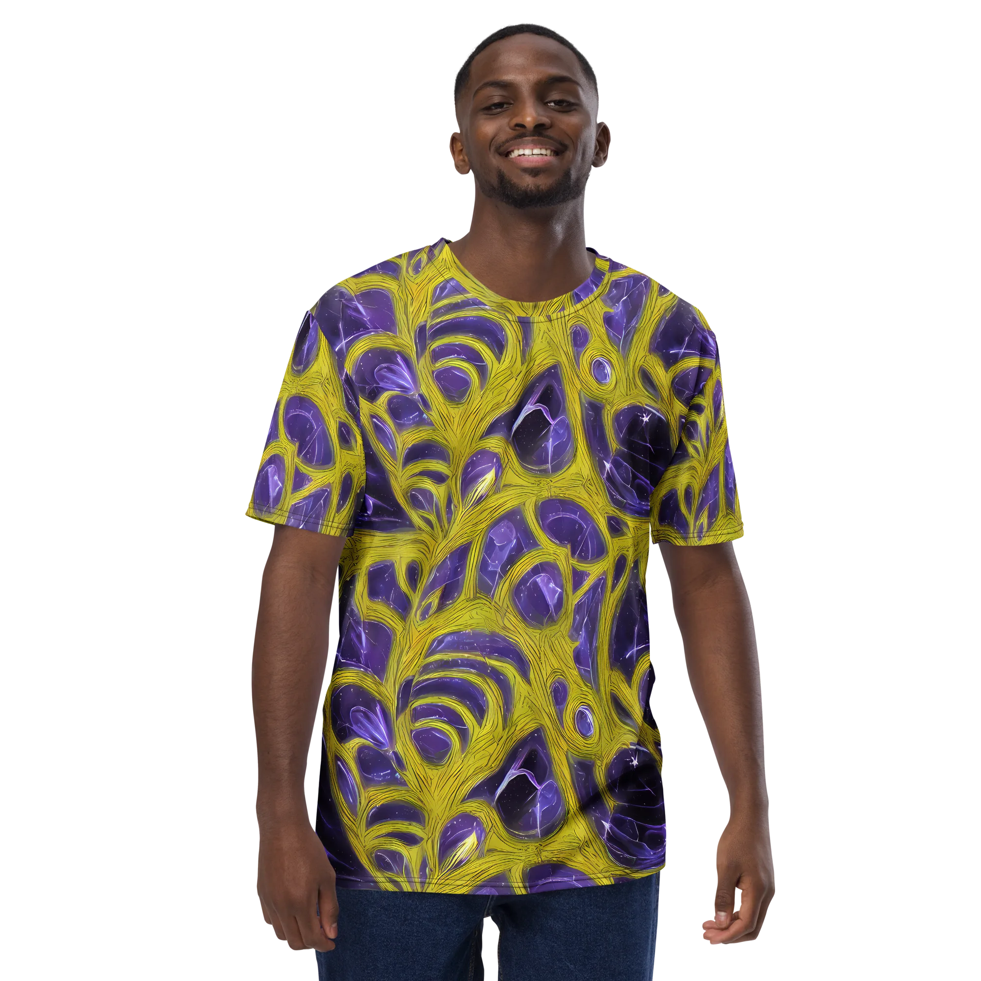 Violet Nerve on Men's Crew Neck T-Shirt — Front