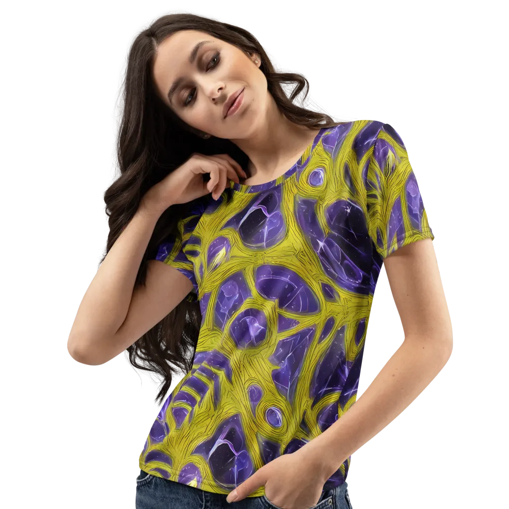 Violet Nerve on Women's Crew Neck T-Shirt — Left Front