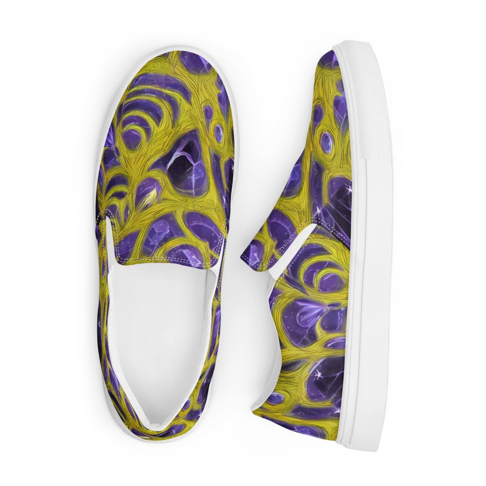 Violet Nerve on Men's Slip-On Canvas Shoes — Front