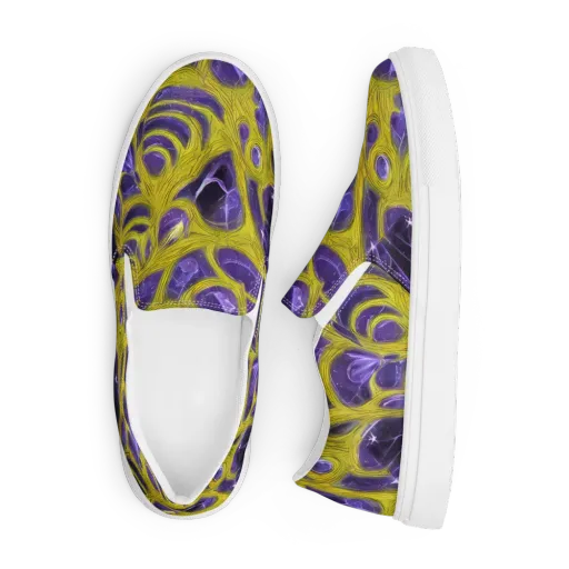 Violet Nerve on a Men's Slip-On Canvas Shoes