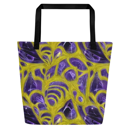 Violet Nerve on a Large Tote Bag W/ Pocket