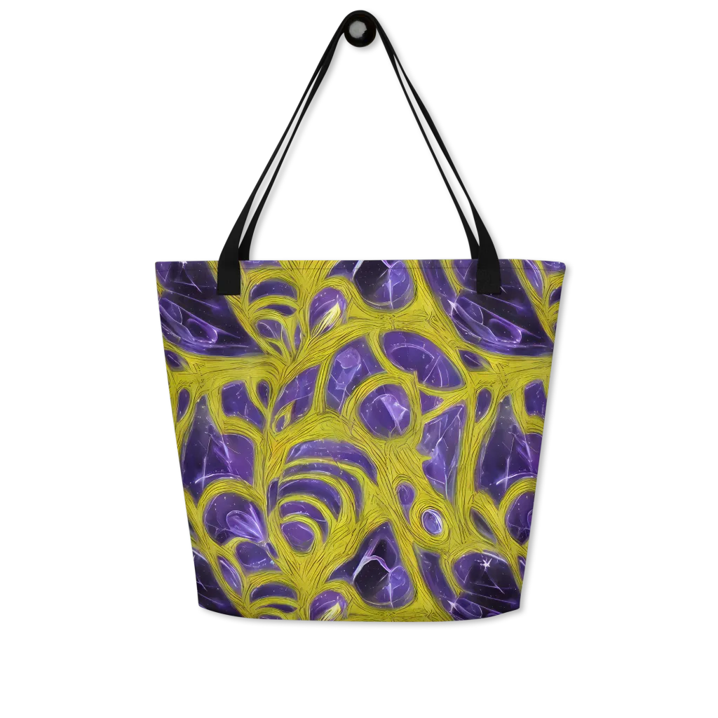 Violet Nerve on Large Tote Bag W/ Pocket — Front