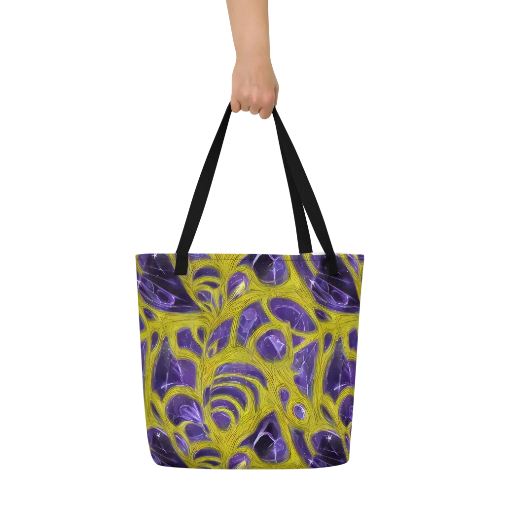 Violet Nerve on Large Tote Bag W/ Pocket — Front