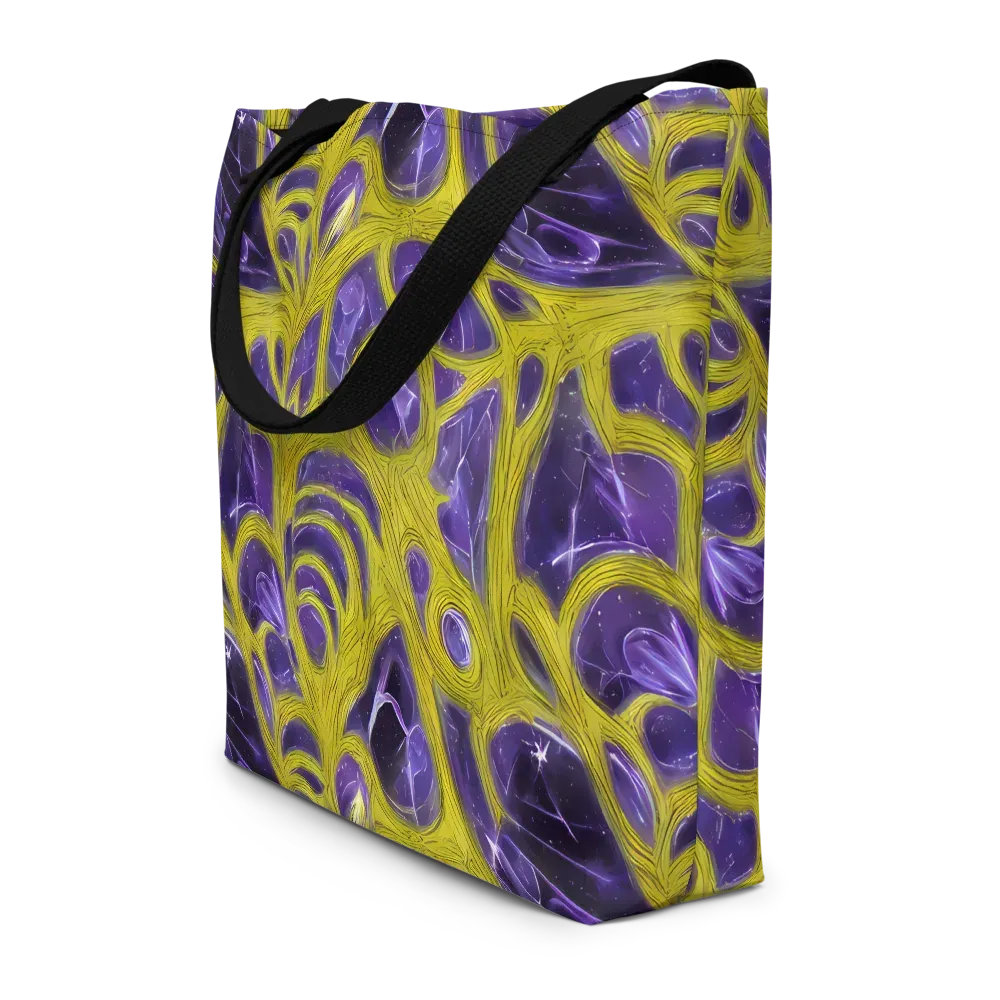 Violet Nerve on Large Tote Bag W/ Pocket — Front