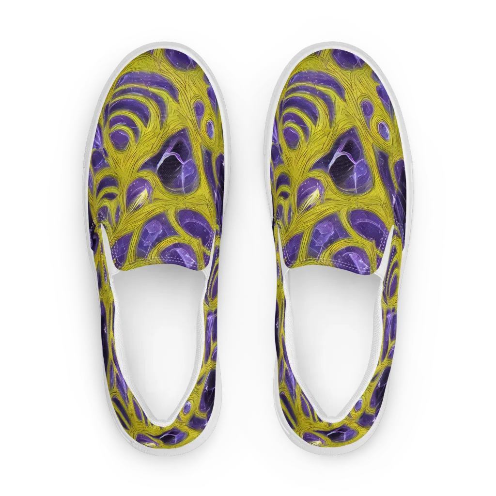 Violet Nerve on Women's Slip-On Canvas Shoes — Front
