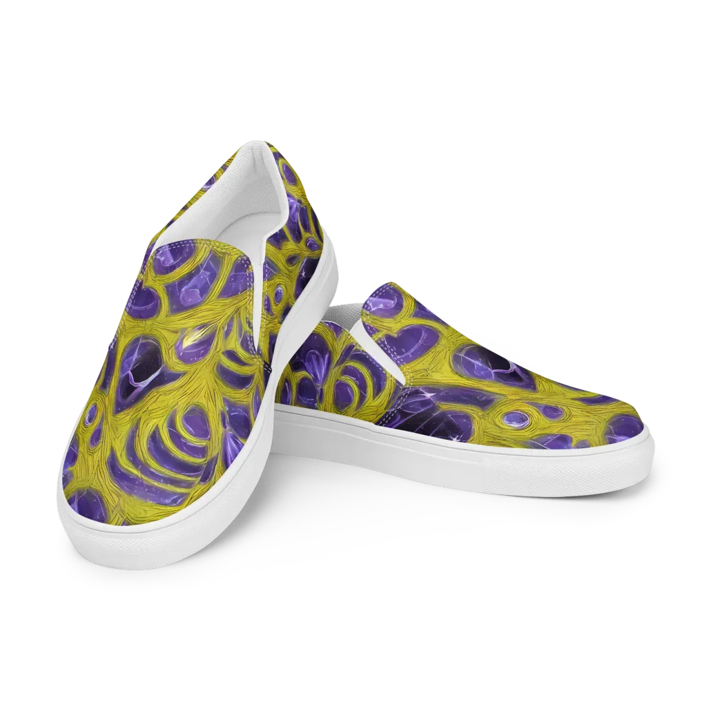 Violet Nerve on Women's Slip-On Canvas Shoes — Left Front