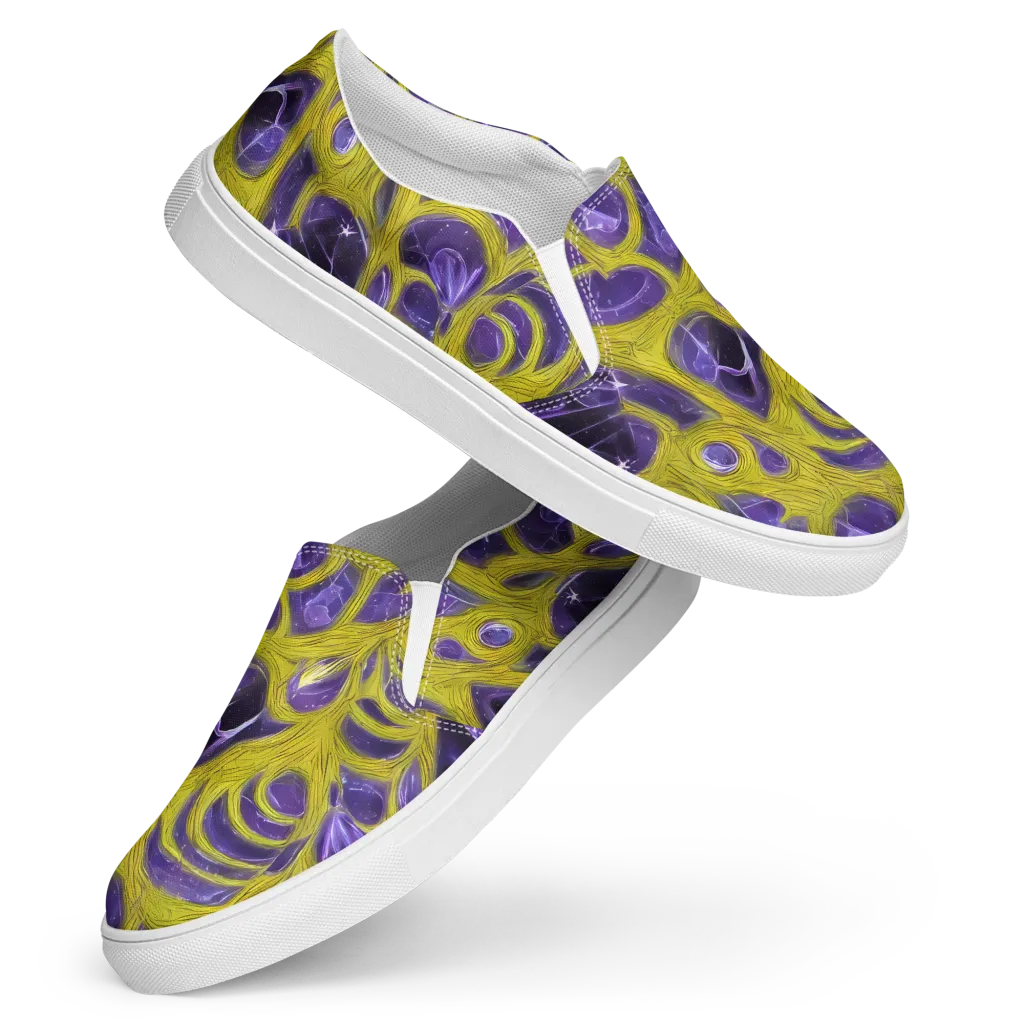 Violet Nerve on Women's Slip-On Canvas Shoes — Front