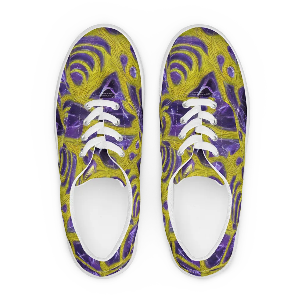 Violet Nerve on Men's Lace-Up Canvas Shoes — Front