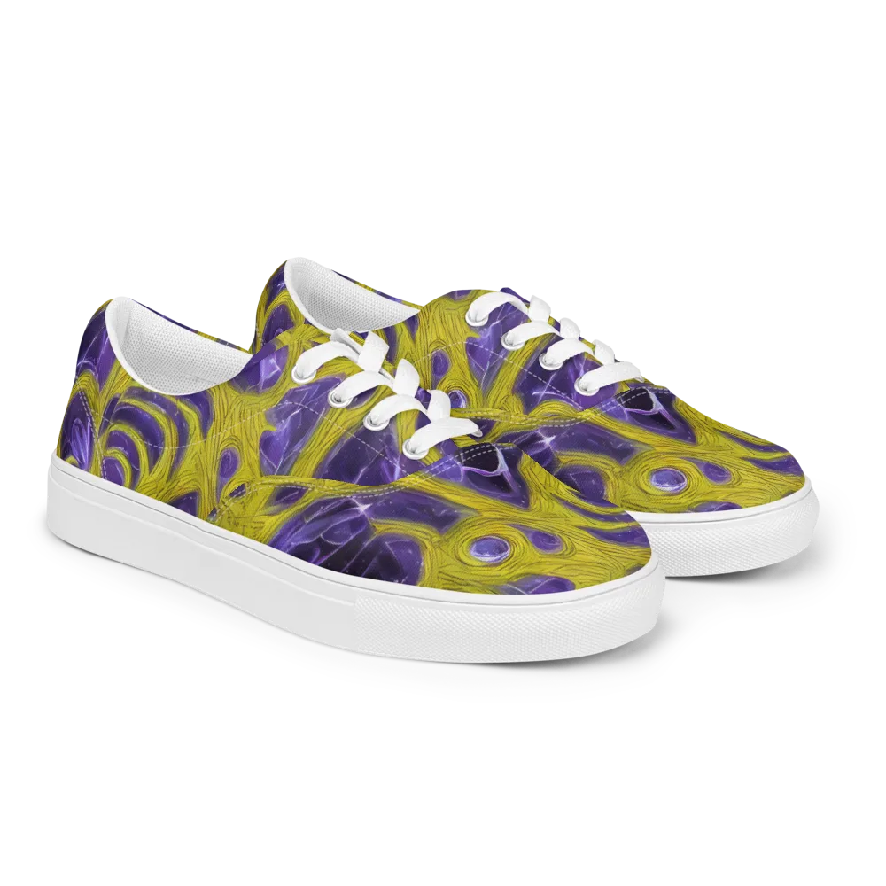 Violet Nerve on Men's Lace-Up Canvas Shoes — Right Front