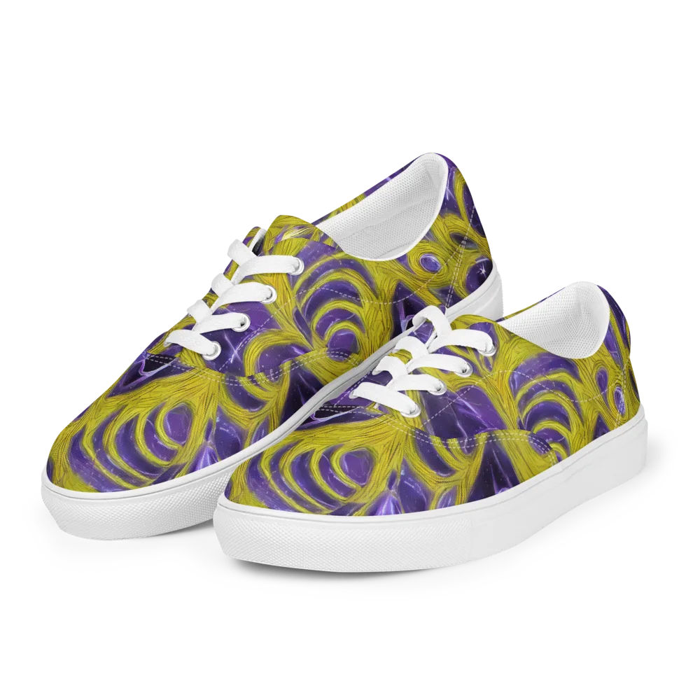 Violet Nerve on Men's Lace-Up Canvas Shoes — Left Front