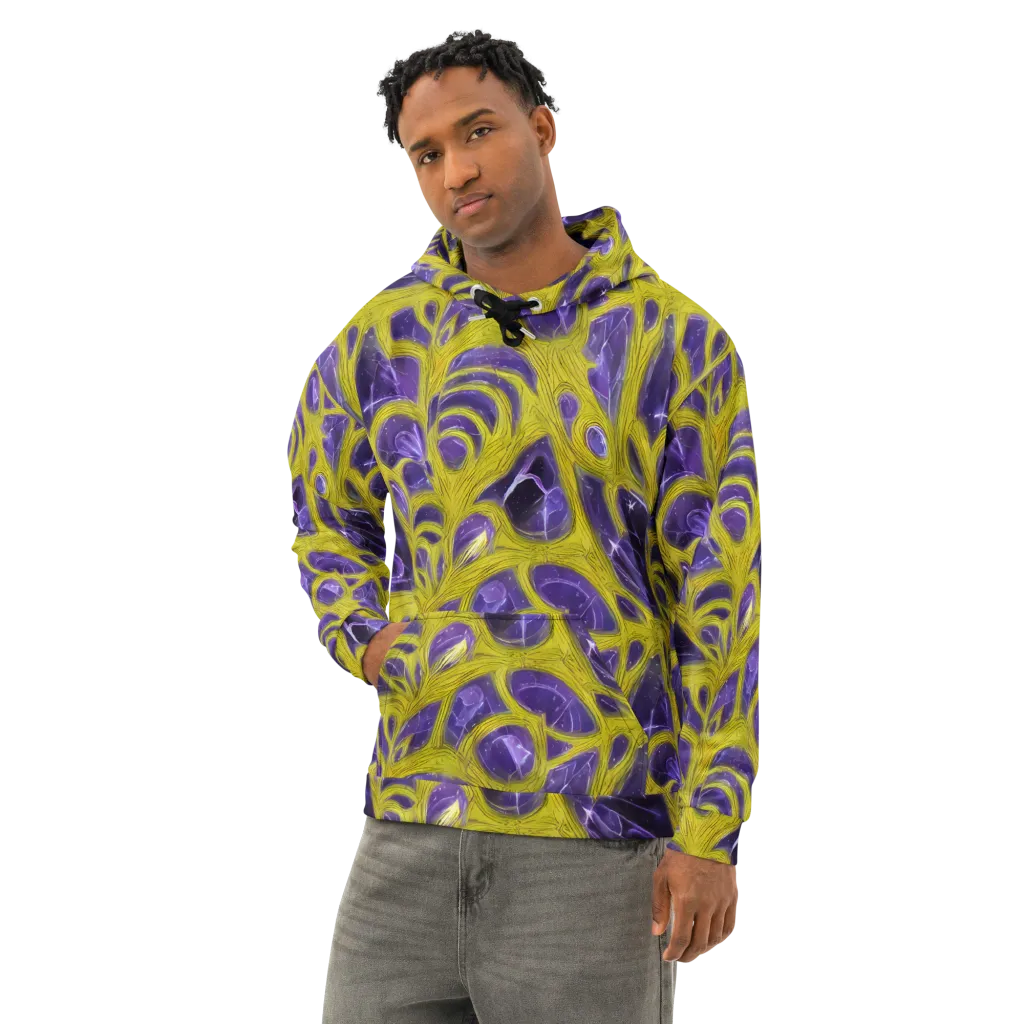 Violet Nerve on Cotton Hoodie — Left Front
