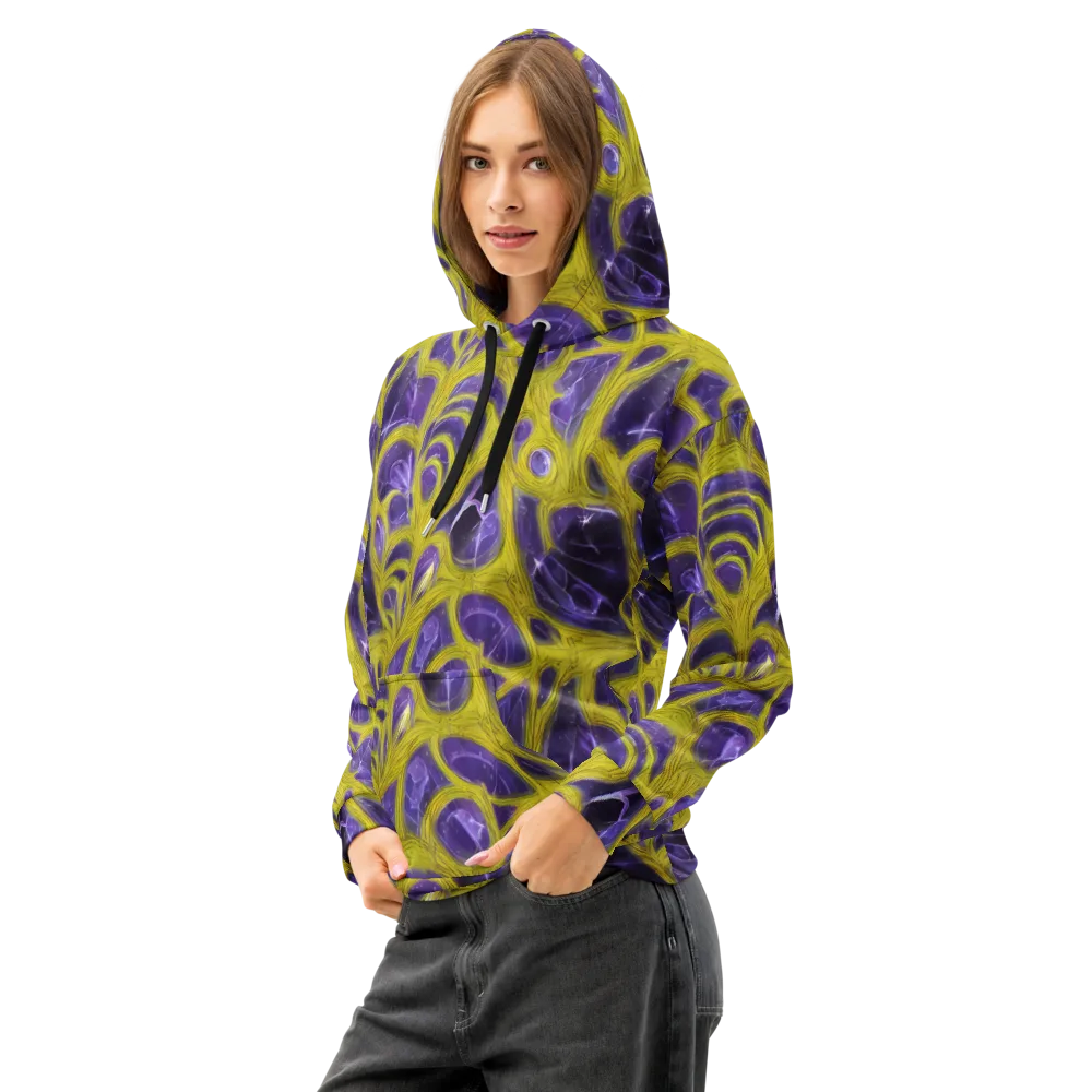 Violet Nerve on Cotton Hoodie — Left Front