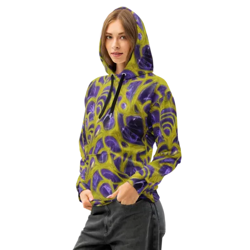 Violet Nerve on a Cotton Hoodie