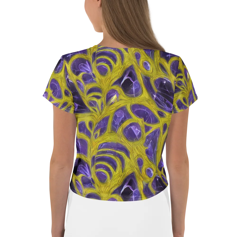 Violet Nerve on Crop Tee — Back