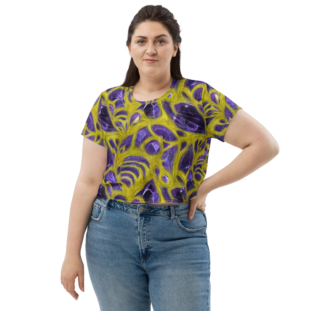 Violet Nerve on Crop Tee — Front