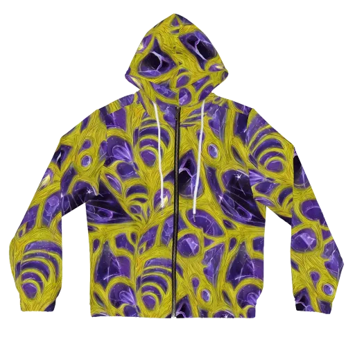 Violet Nerve on a Women's Full-Zip Hoodie