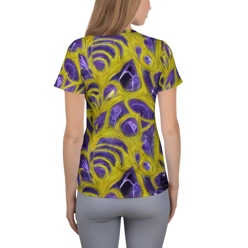 Violet Nerve on Women's Athletic T-Shirt — Back