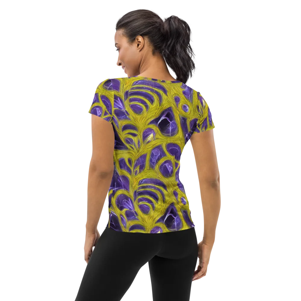 Violet Nerve on Women's Athletic T-Shirt — Back