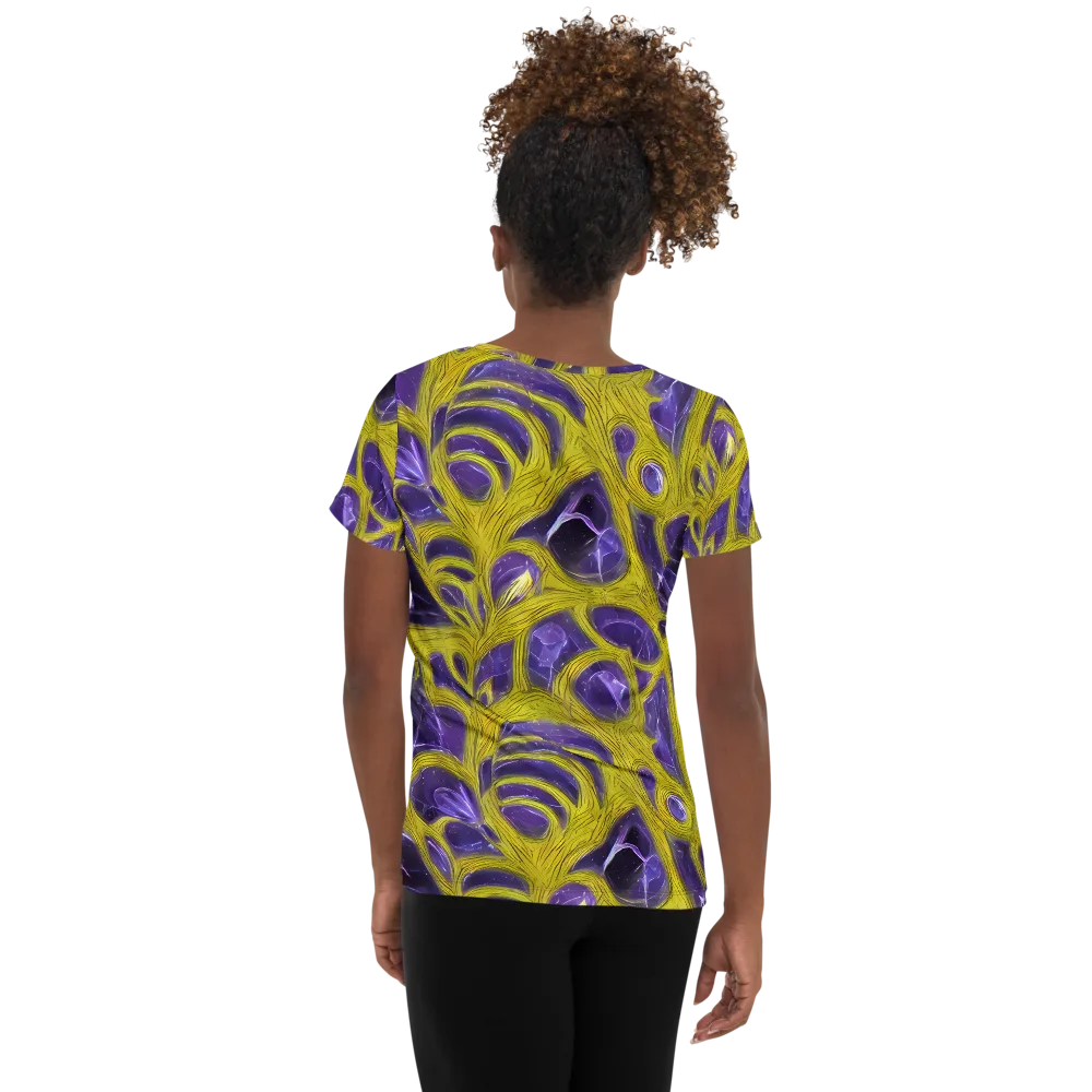 Violet Nerve on Women's Athletic T-Shirt — Back