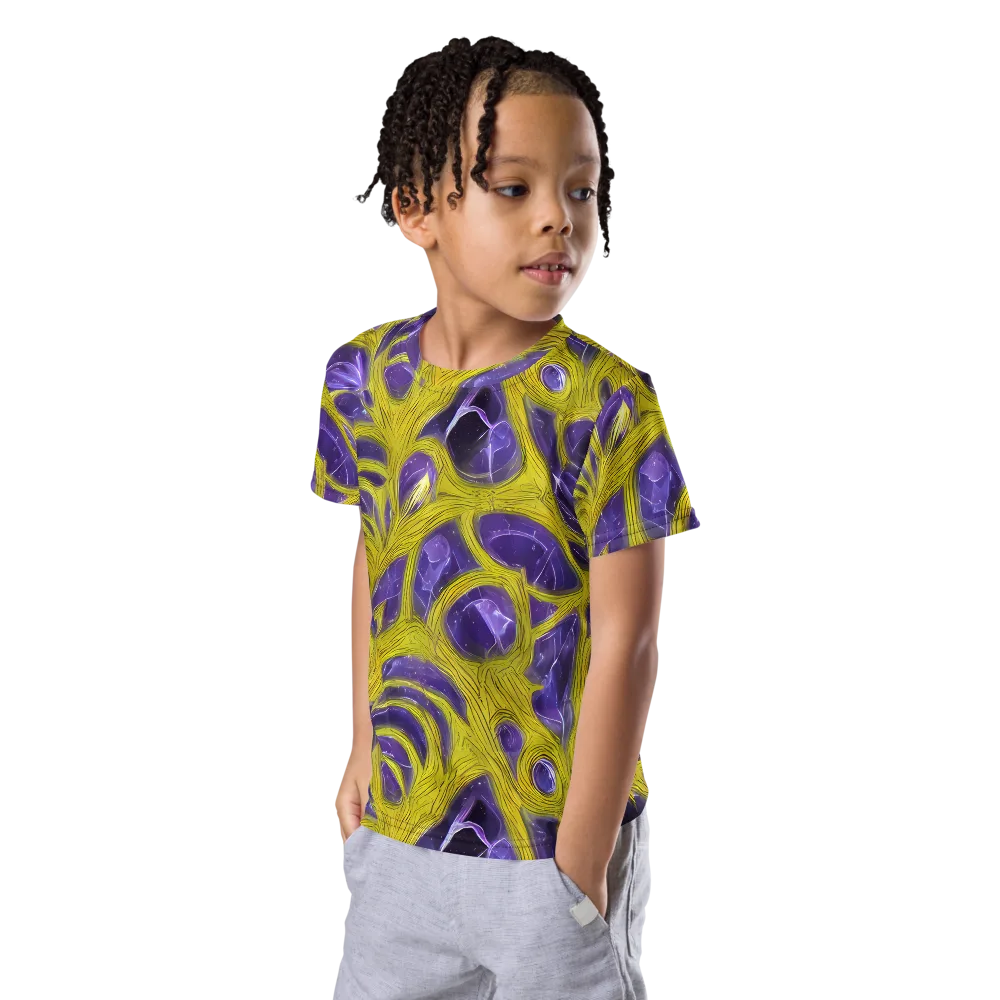 Violet Nerve on Kids Crew Neck T-Shirt — Left Front