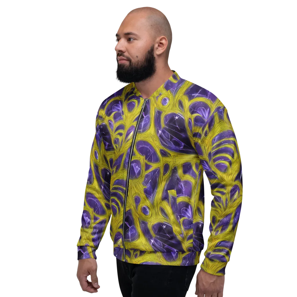 Violet Nerve on Bomber Jacket — Left