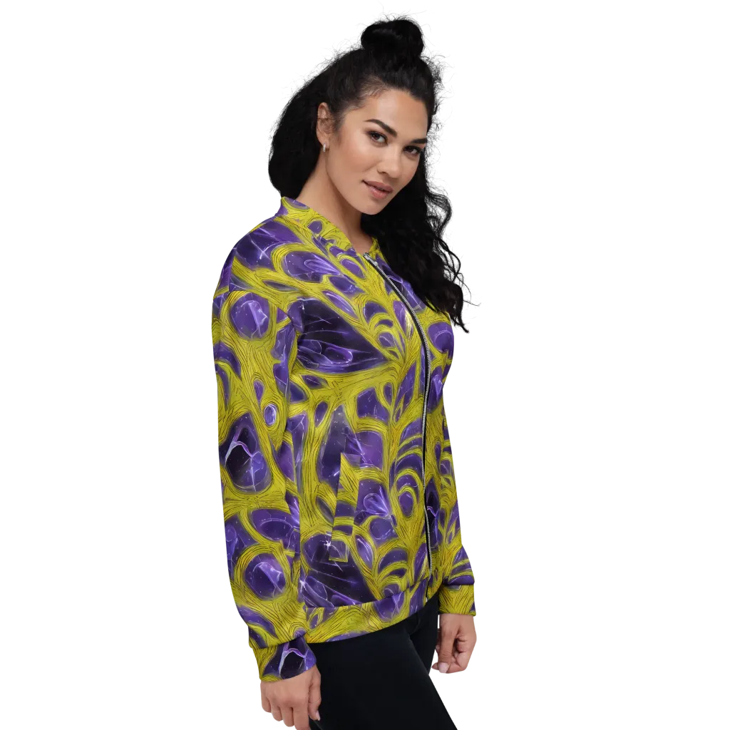 Violet Nerve on Bomber Jacket — Right