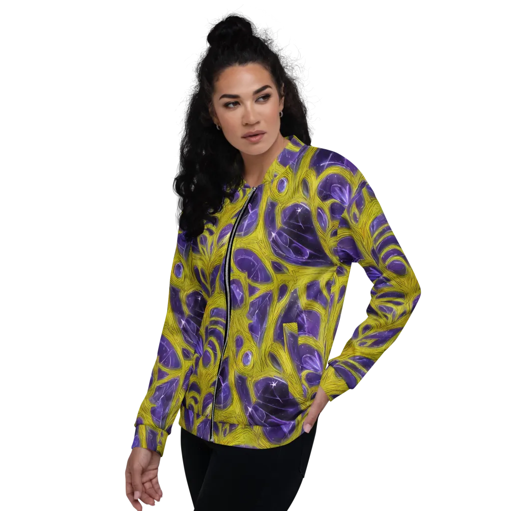 Violet Nerve on Bomber Jacket — Left