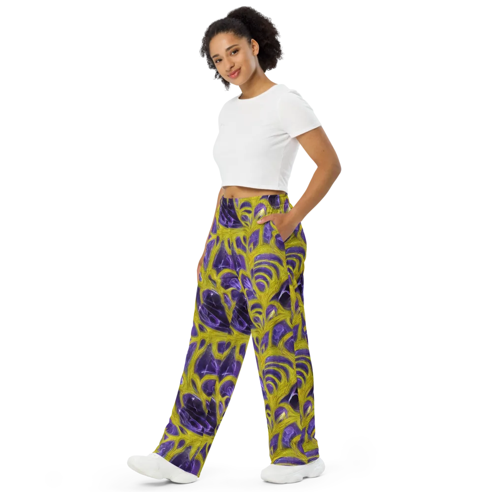 Violet Nerve on Wide-Leg Pants — Left Front