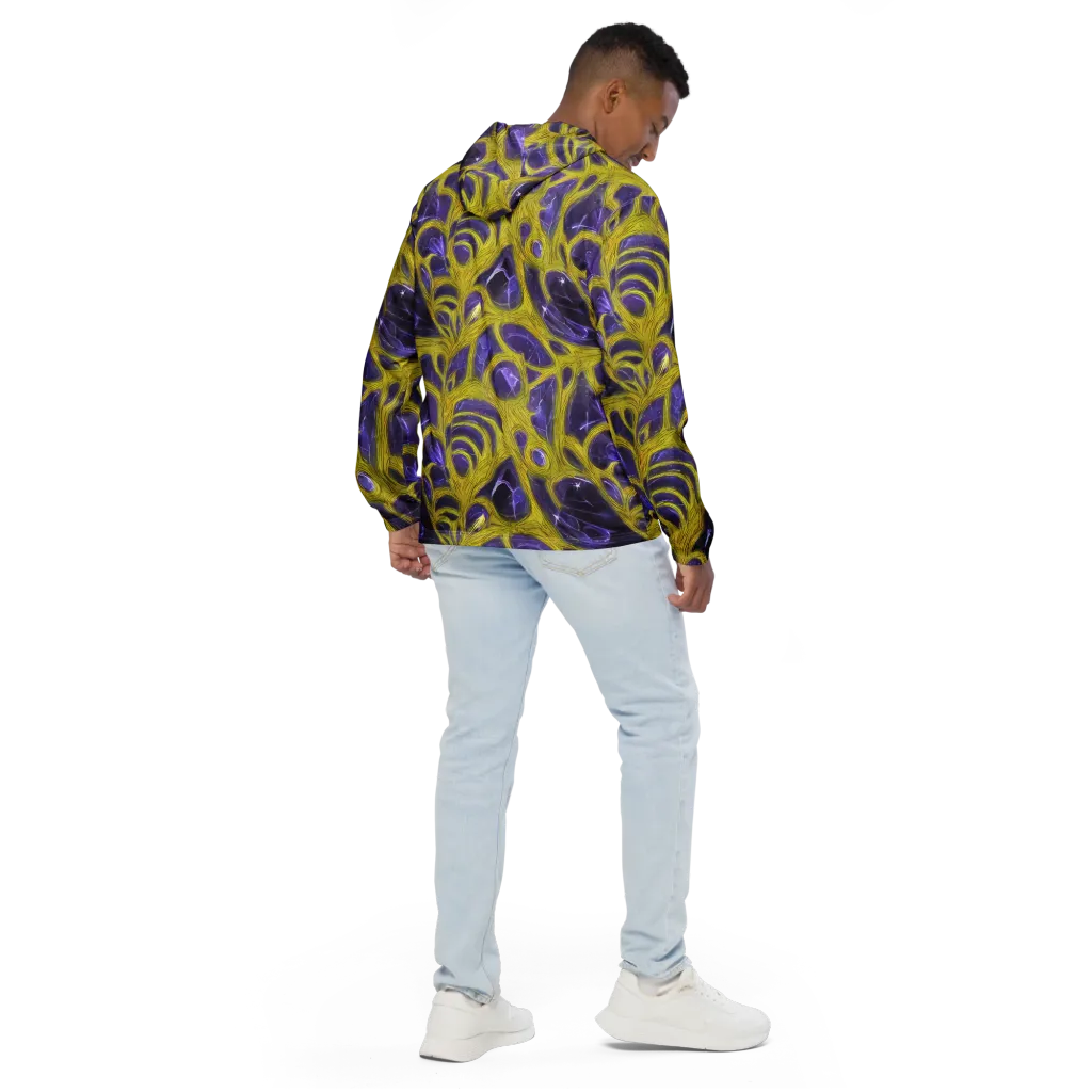Violet Nerve on Men's Windbreaker — Back
