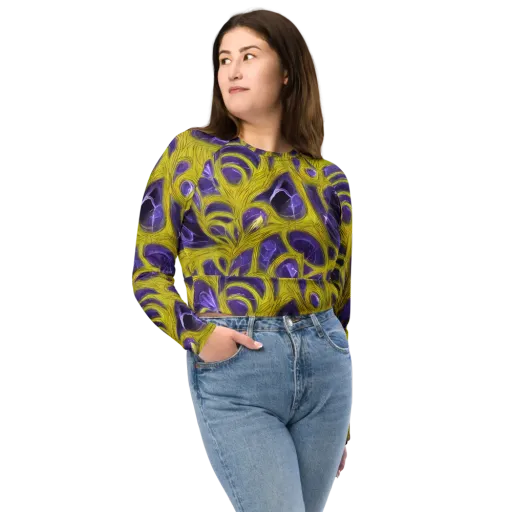 Violet Nerve on a Long Sleeve Crop Top