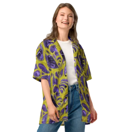 Violet Nerve on a Button Shirt