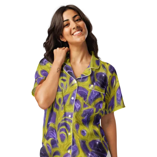 Violet Nerve on a Women's Short Sleeve Pajama Top