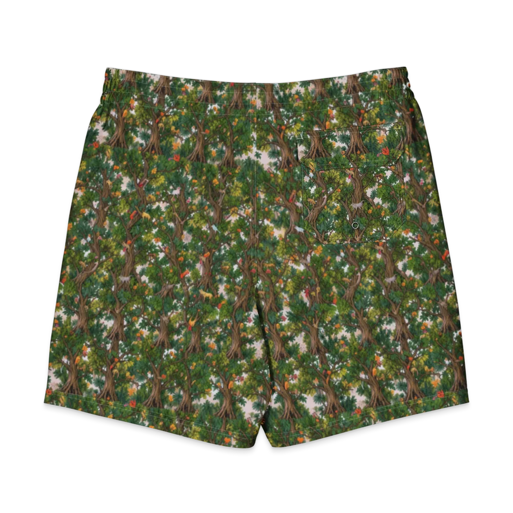 Jungle Canopy on Men's Board Shorts — Back
