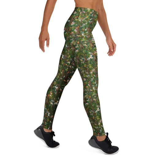 Jungle Canopy on a Yoga Leggings