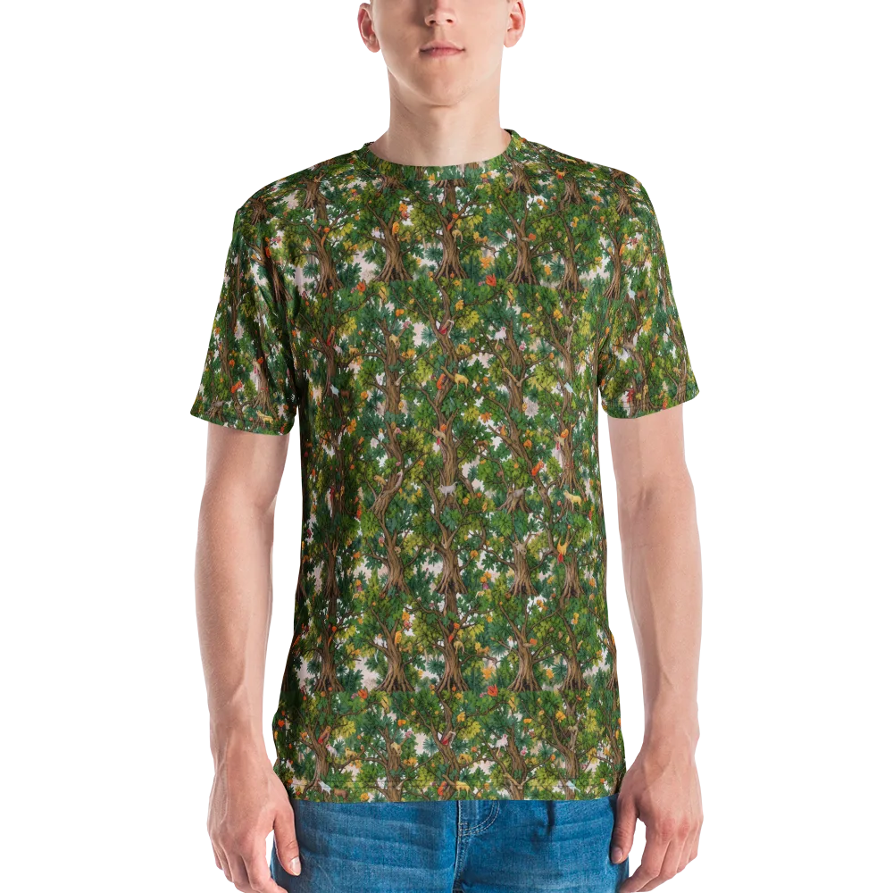 Jungle Canopy on Men's Crew Neck T-Shirt — Front