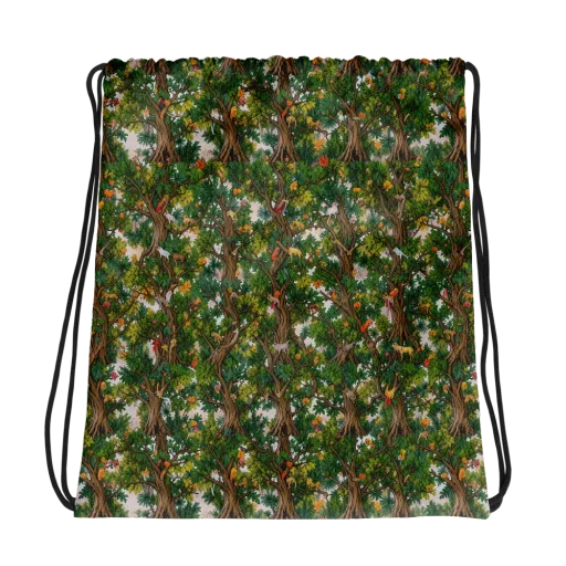 Jungle Canopy on a Drawstring Bag