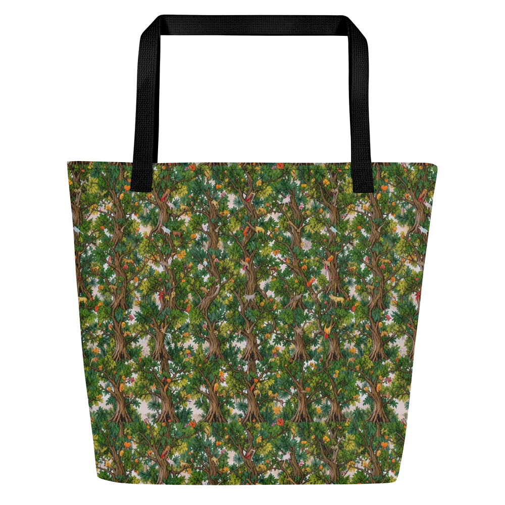 Jungle Canopy on Large Tote Bag W/ Pocket — Front