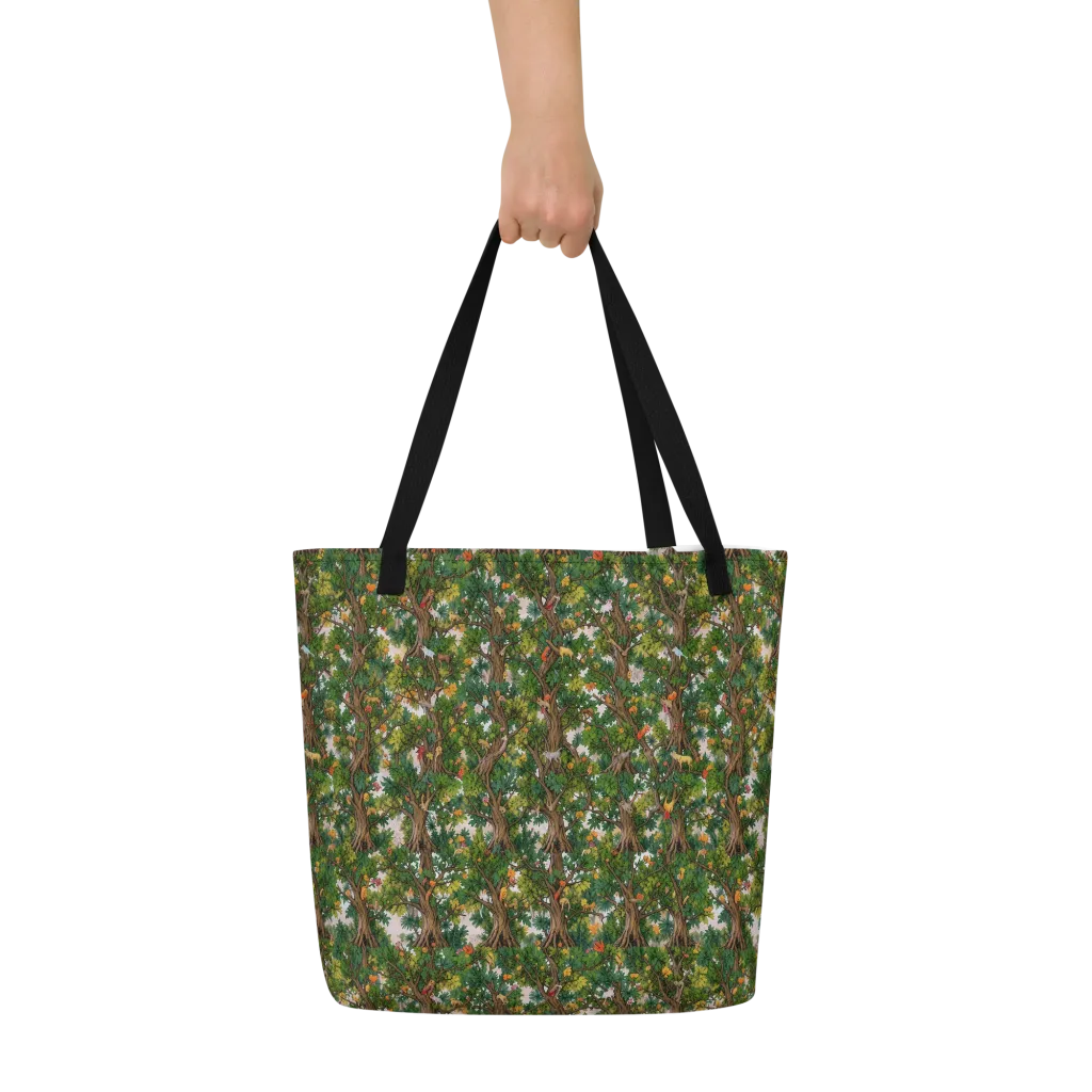 Jungle Canopy on Large Tote Bag W/ Pocket — Front