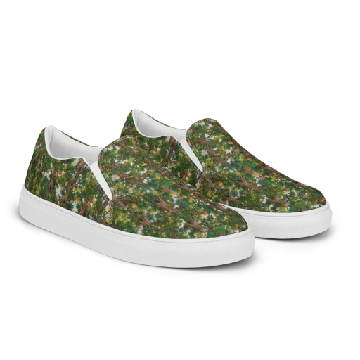 Jungle Canopy on a Women's Slip-On Canvas Shoes