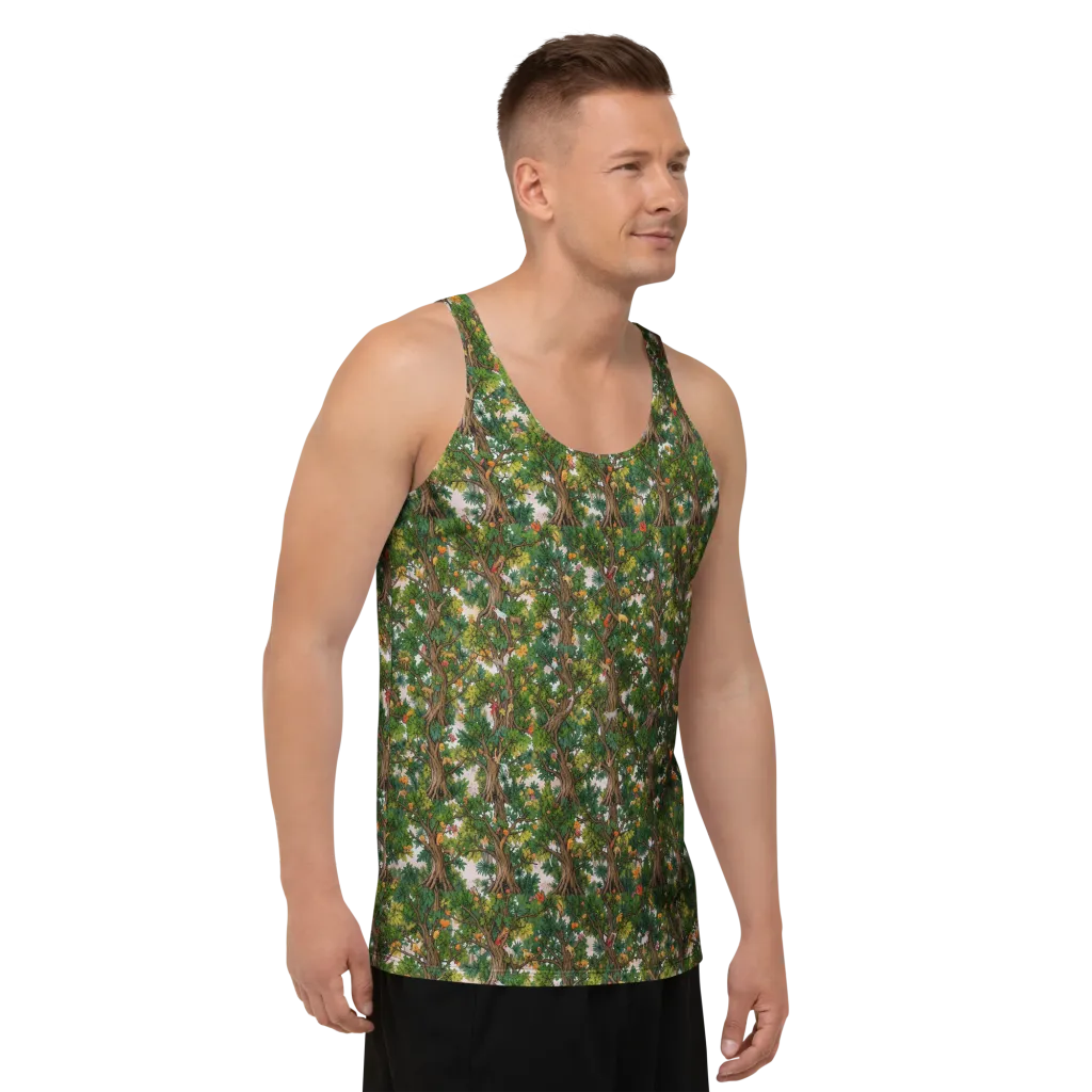 Jungle Canopy on Men's Tank Top — Right Front