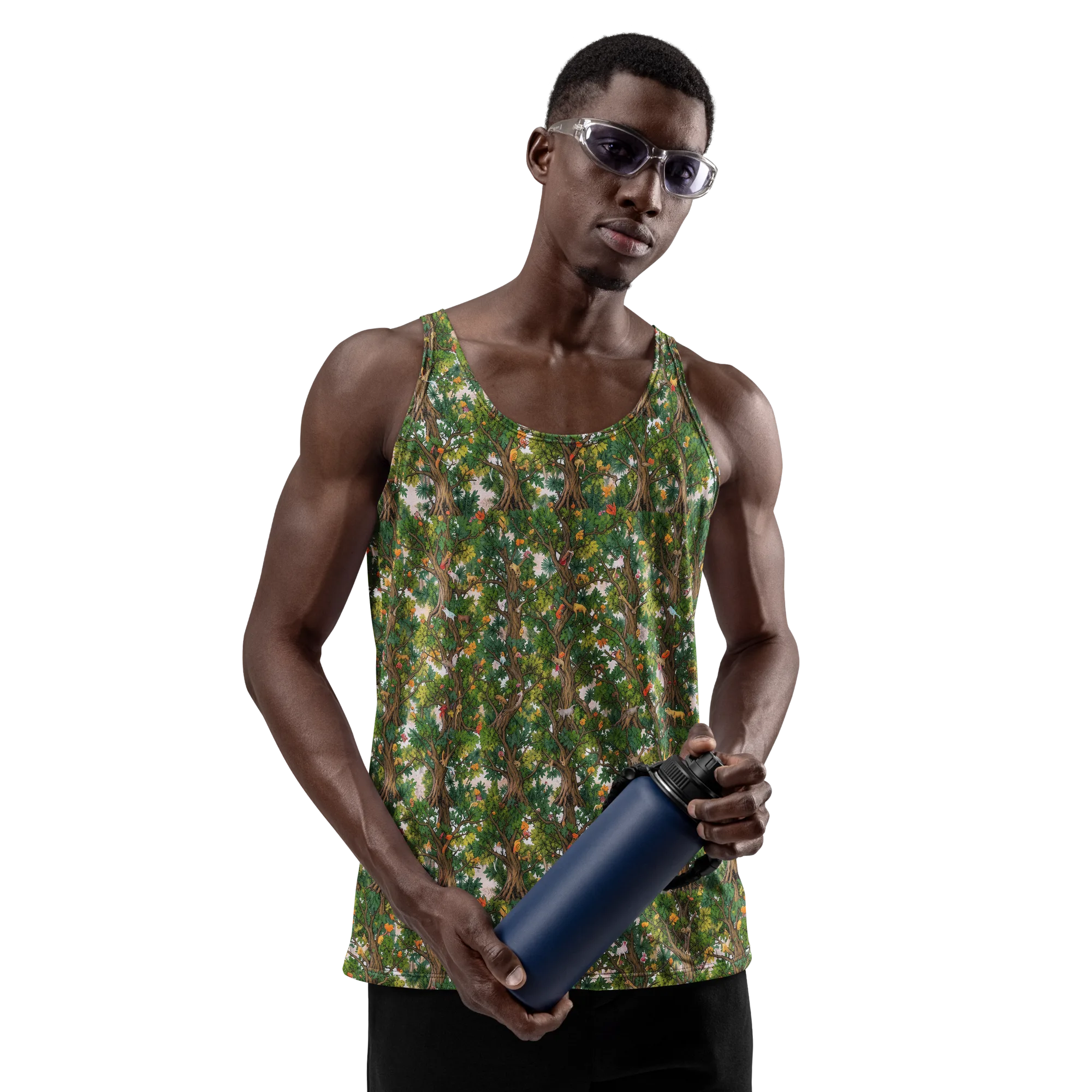 Jungle Canopy on Men's Tank Top — Front