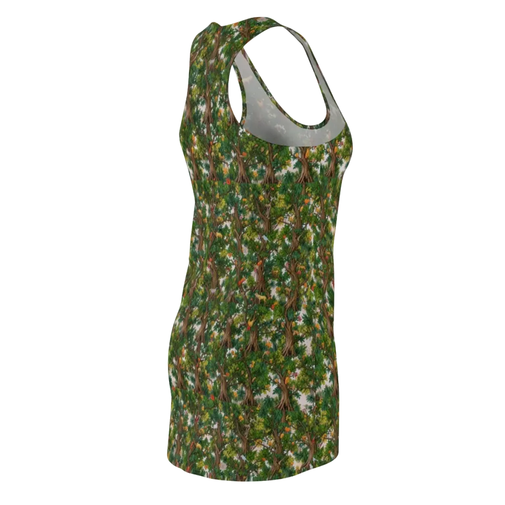 Jungle Canopy on Racerback Dress — Back Side