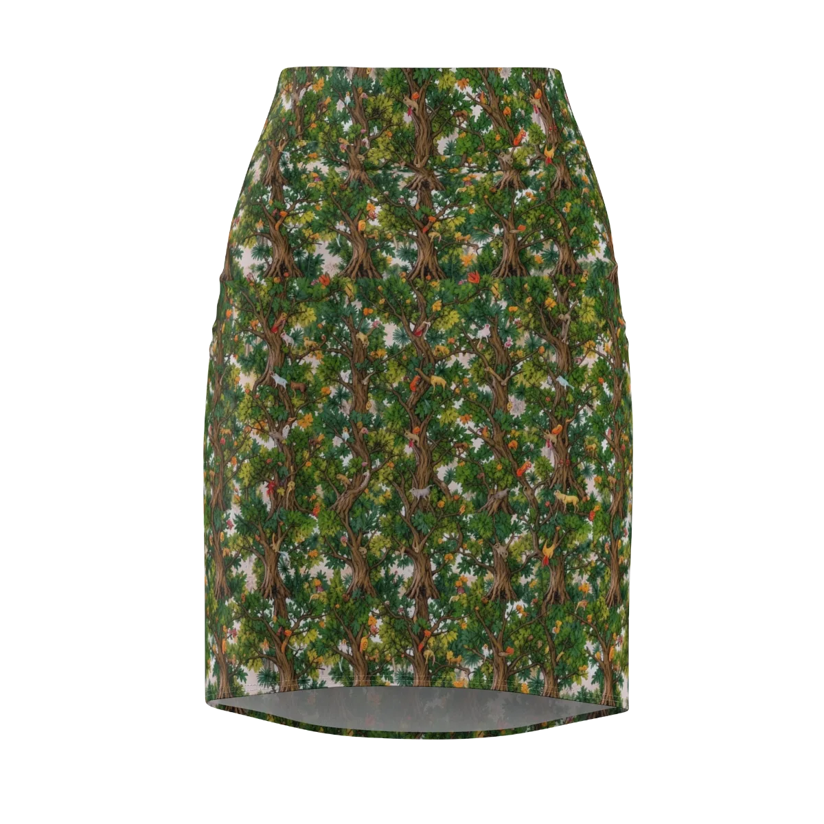 Jungle Canopy on Pencil Skirt — Front