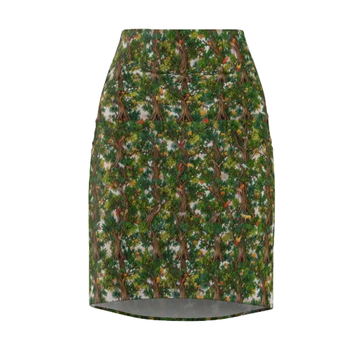 Jungle Canopy on a Pencil Skirt