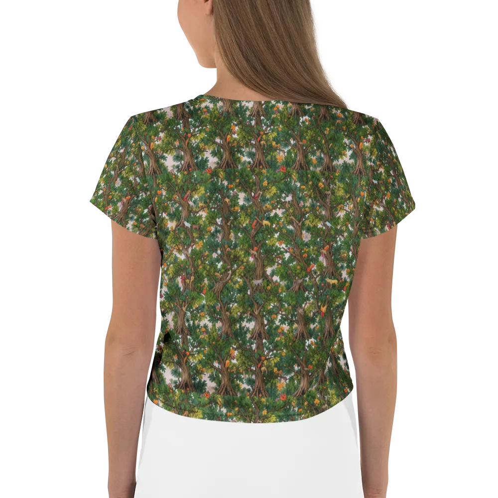 Jungle Canopy on Crop Tee — Back