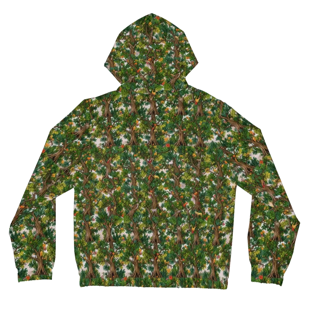 Jungle Canopy on Women's Full-Zip Hoodie — Back